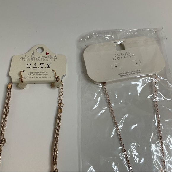 Long Necklaces with Beads and Tassels Costume Jewelry Set of 5 NEW with tags - Picture 2 of 5